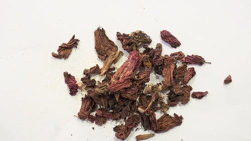 Dried hibiscus flowers for herbal tea
